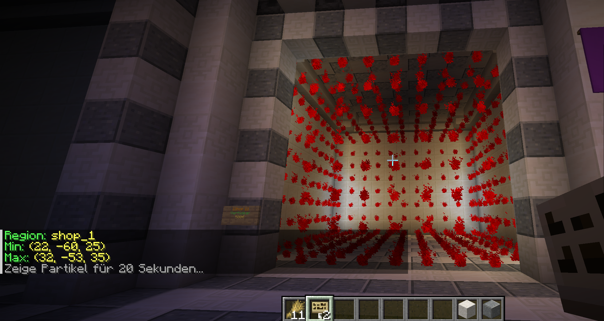 Regions-Ansicht des Shops